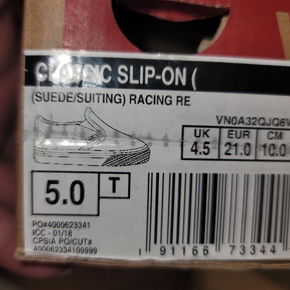 VAN suede racing slip on shoes - Picture 8 of 8